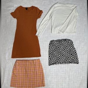 Girls Cat and Jack skirts dress and tops